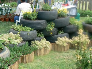 Tyre gardens - raised beds